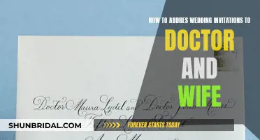 Addressing Wedding Invites: Doctors and Their Wives