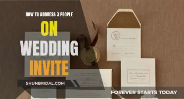 Addressing Wedding Invites: Etiquette for Three Guests