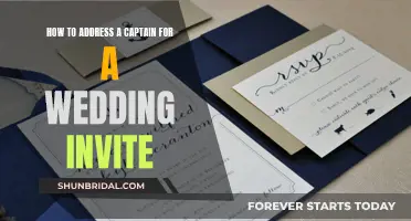 Addressing a Captain: Wedding Invite Etiquette