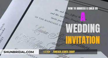 Addressing Children on Wedding Invites: Proper Etiquette Guide