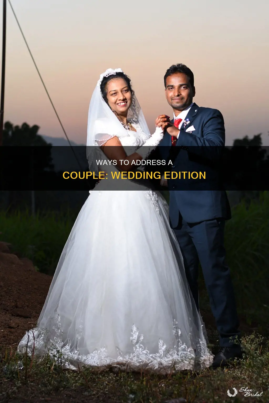 how to address a couple in a wedding