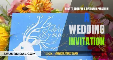 Inviting Deceased Loved Ones to Your Wedding Ceremony