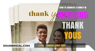 Show Gratitude: Addressing Families in Wedding Thank Yous