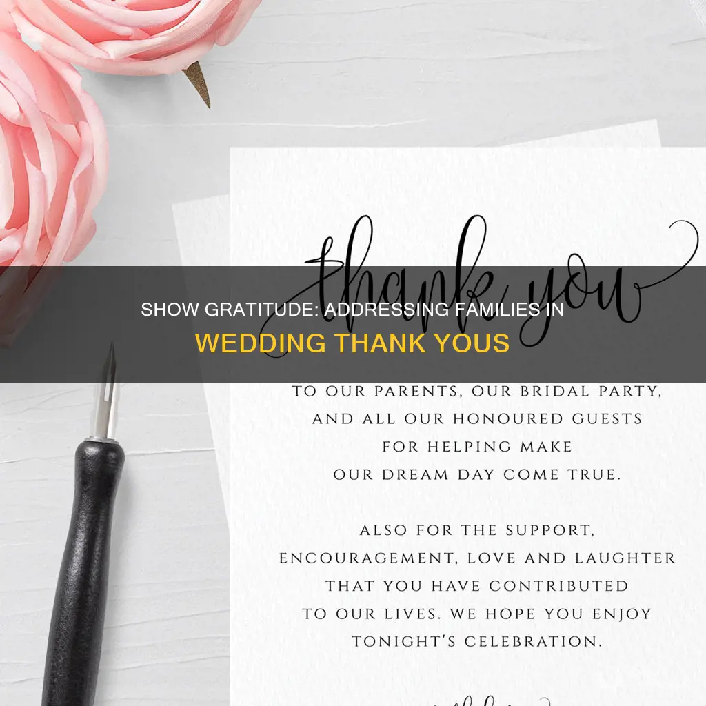 how to address a family in wedding thank yous