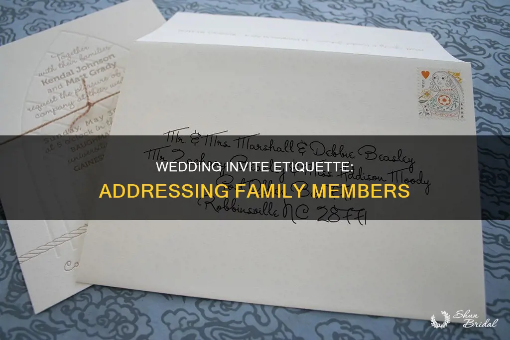 how to address a family on wedding invite