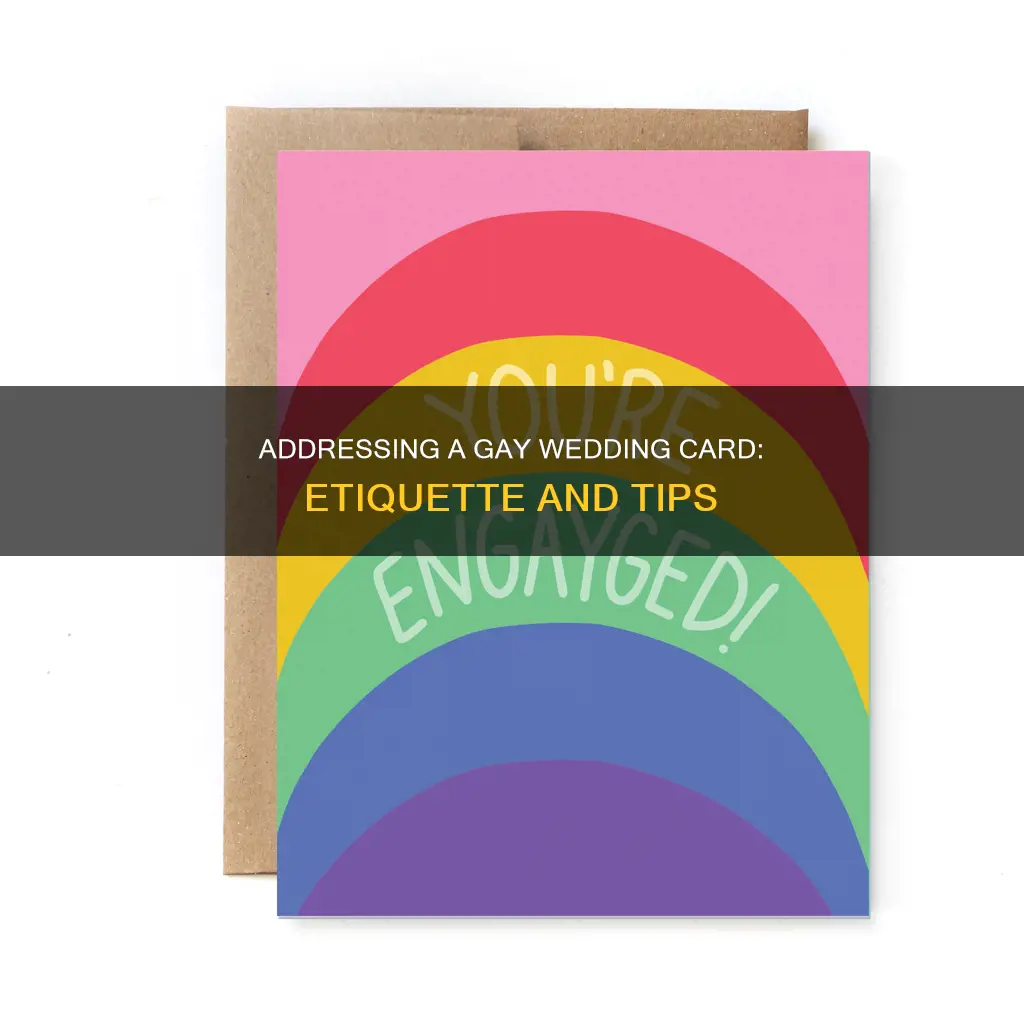 how to address a gay wedding card