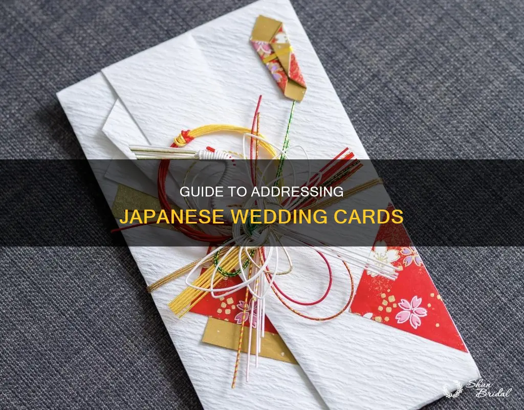 how to address a japanese wedding card