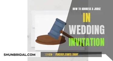 Addressing a Judge on Your Wedding Invitation: Proper Etiquette