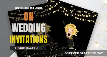 Addressing Wedding Invites: Juniors and Their Proper Forms