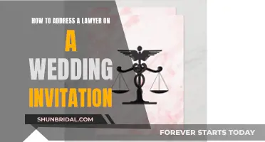 Addressing a Lawyer on Your Wedding Invitation: A Guide