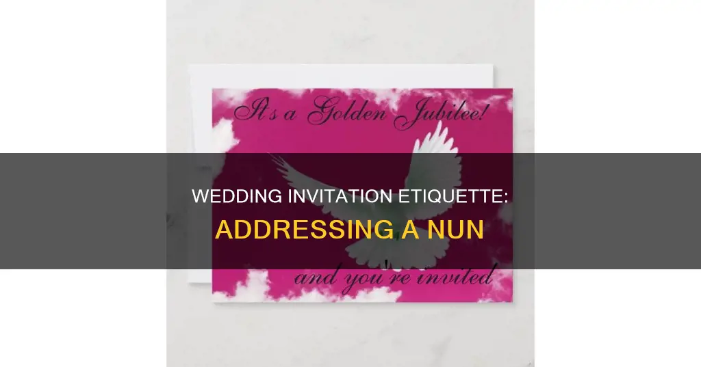 how to address a nun on a wedding invitation