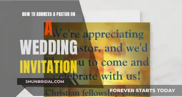 Addressing a Pastor: Wedding Invitation Etiquette