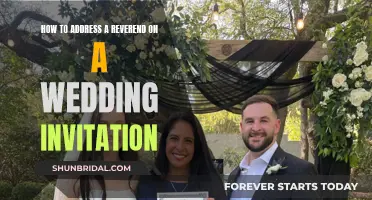 Addressing a Reverend: Wedding Invitation Etiquette