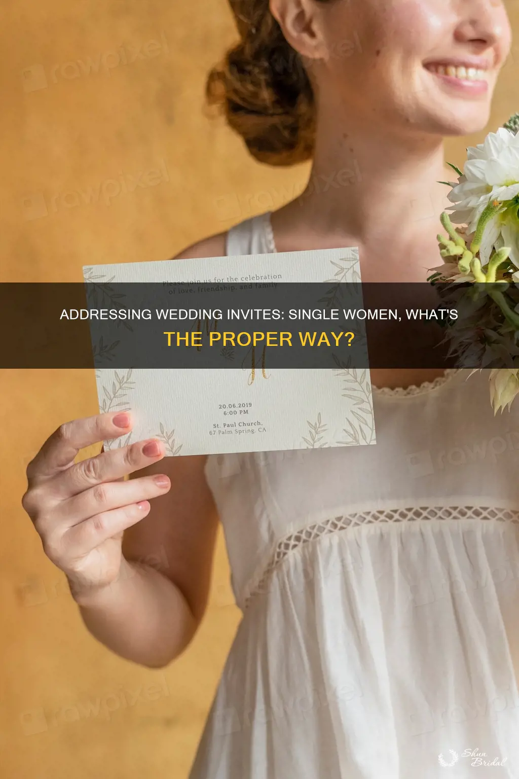 how to address a single woman for wedding invitations