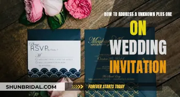 Addressing Unknown Plus Ones: Wedding Invitation Etiquette