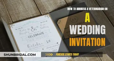 Addressing a Veterinarian Wedding Guest: Invitation Etiquette