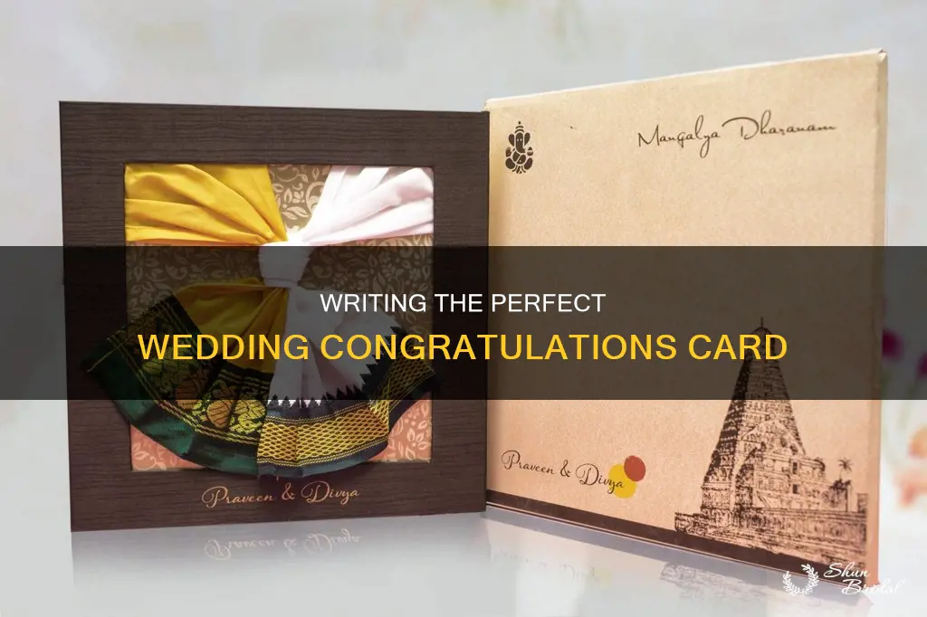 how to address a wedding congratulations card