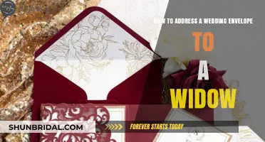Addressing a Wedding Envelope to a Widow: Etiquette Guide