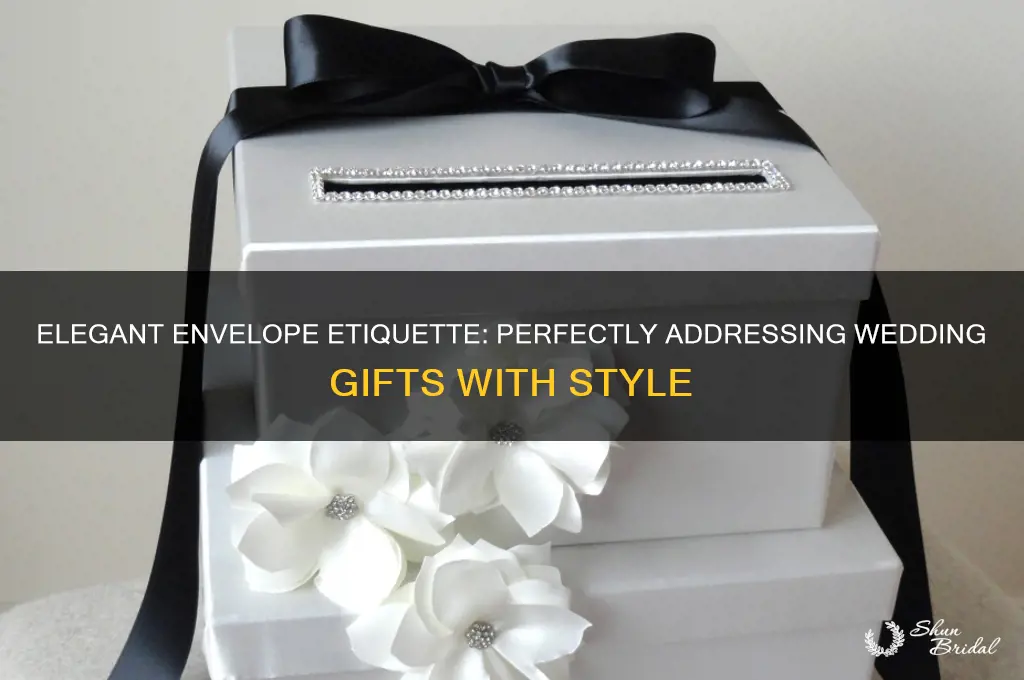 how to address a wedding gift envelope
