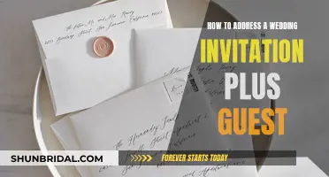 Addressing Wedding Invites: Including Plus Ones Etiquette