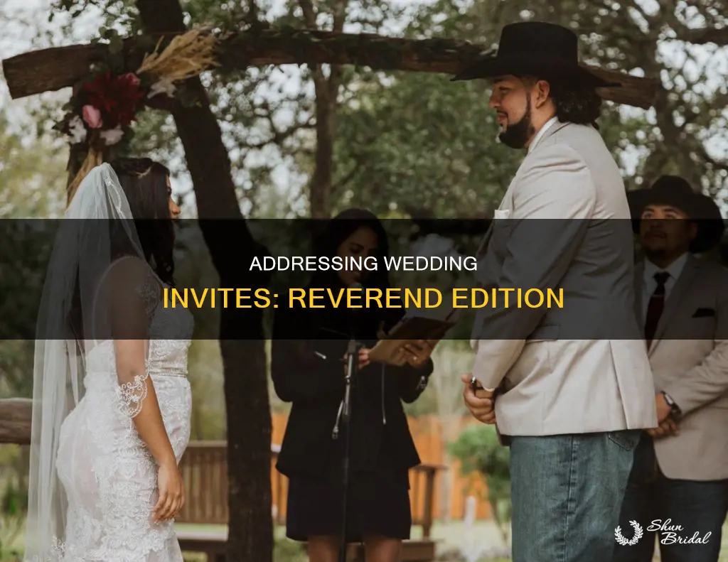 how to address a wedding invitation to a reverend