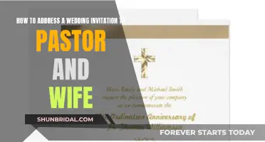 Addressing Wedding Invites: Pastor and Wife