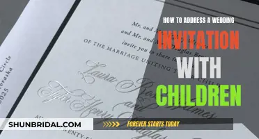 Wedding Invitation Etiquette: Addressing Cards for Families with Kids