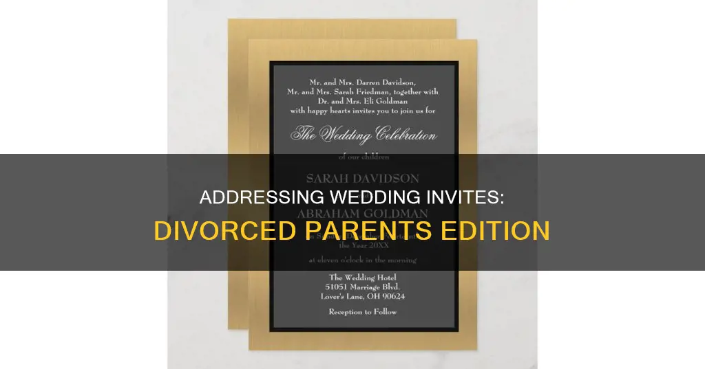 how to address a wedding invitation with divorced parents