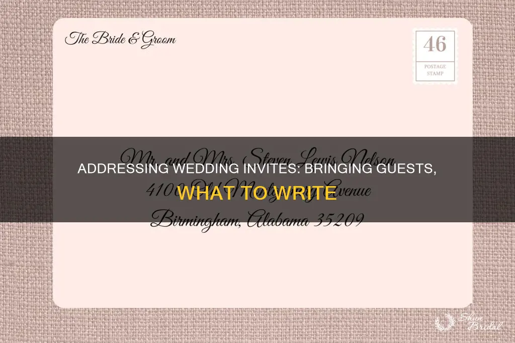 how to address a wedding invite if guest are allowed