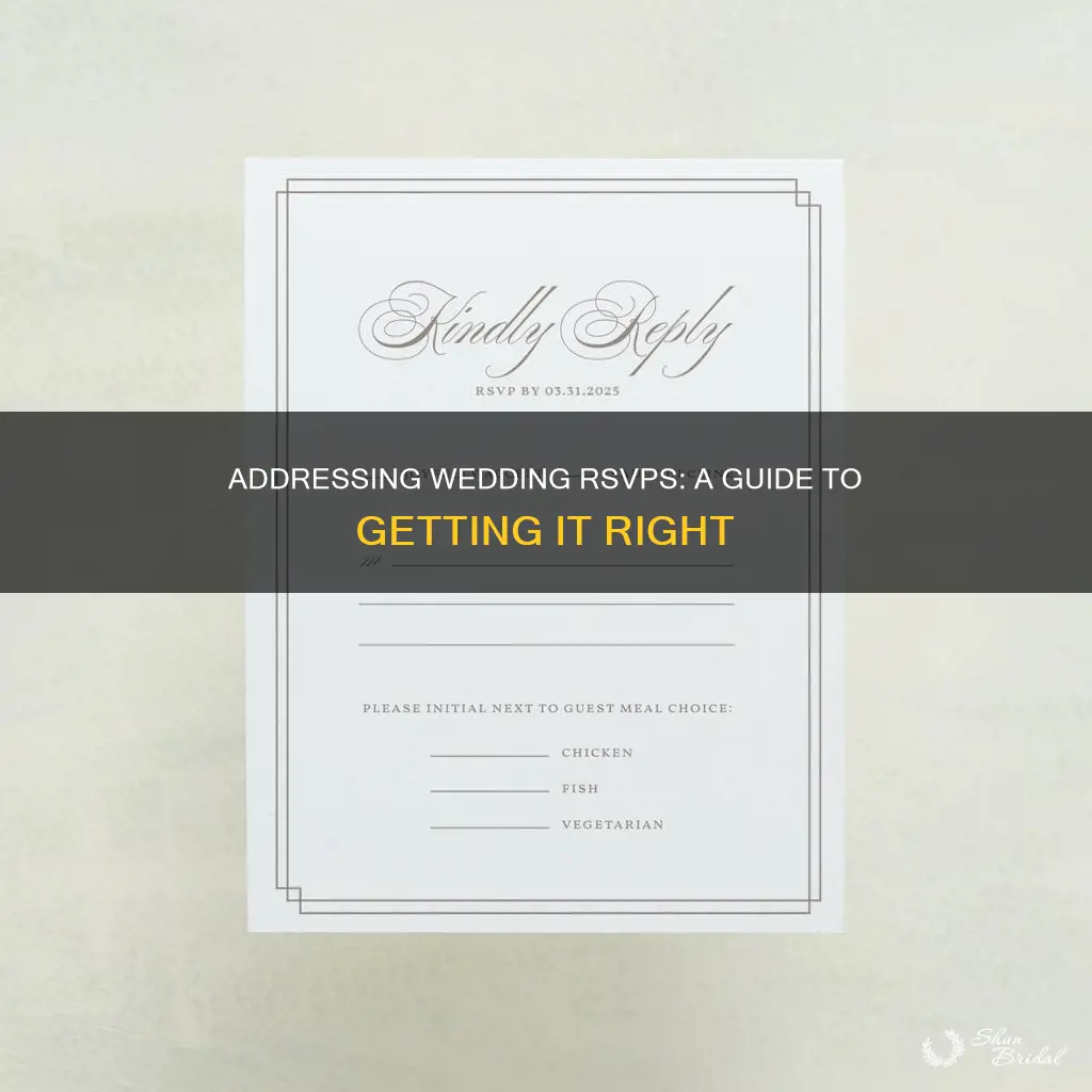 how to address a wedding rsvp