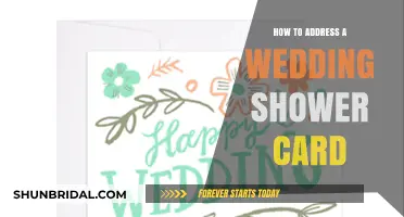 Writing a Wedding Shower Card: Addressing Etiquette