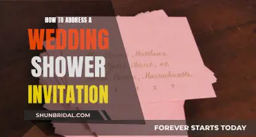 Addressing Wedding Shower Invites: Etiquette and Format