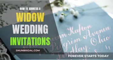 Addressing Wedding Invitations to a Widow: Etiquette Guide