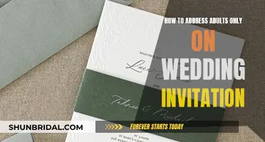 Addressing Wedding Invitations: Adults-Only Etiquette