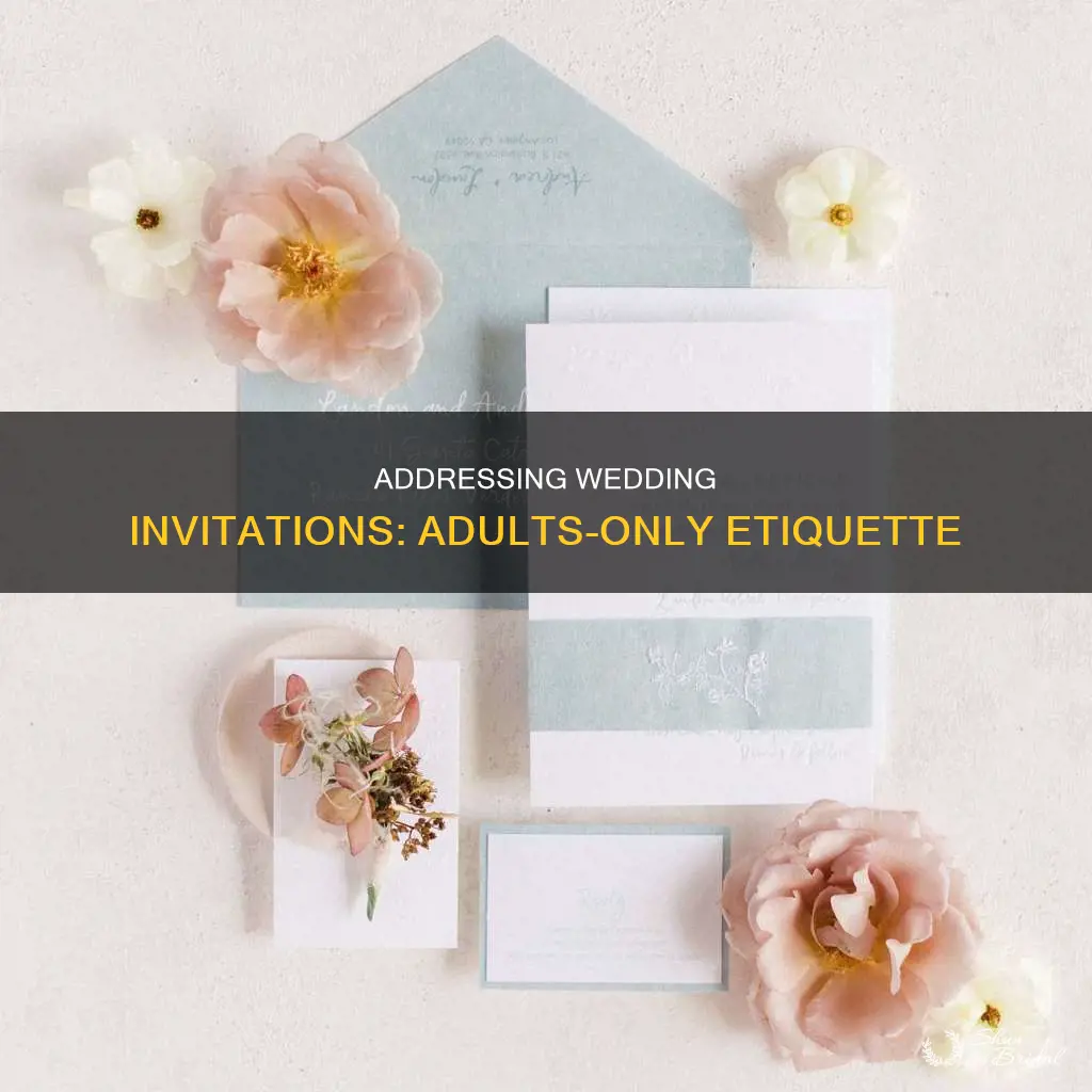 how to address adults only on wedding invitation