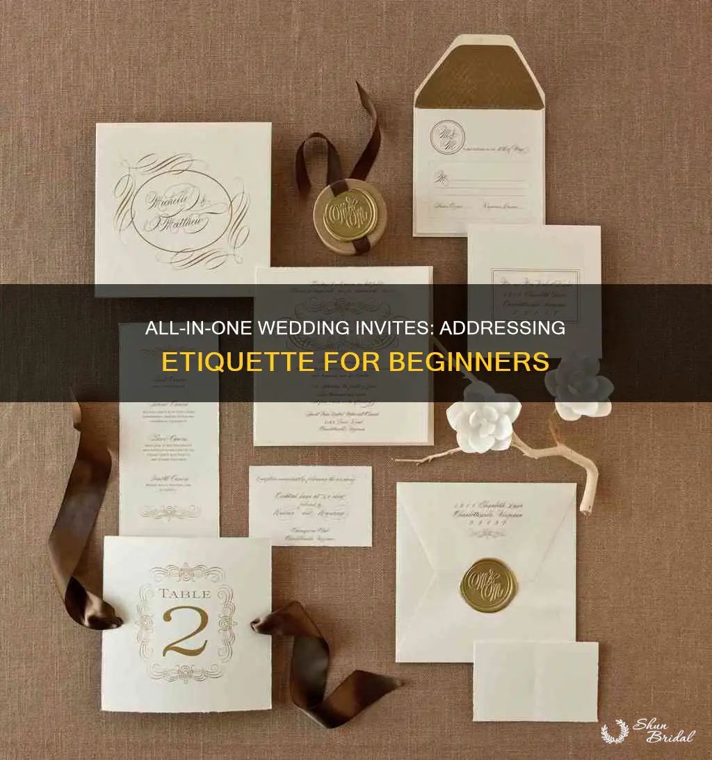 how to address all in one wedding invitations