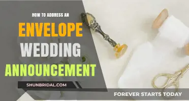 Addressing Wedding Announcements: Envelope Etiquette for Your Big Day