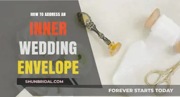 Addressing an Inner Wedding Envelope: A Step-by-Step Guide