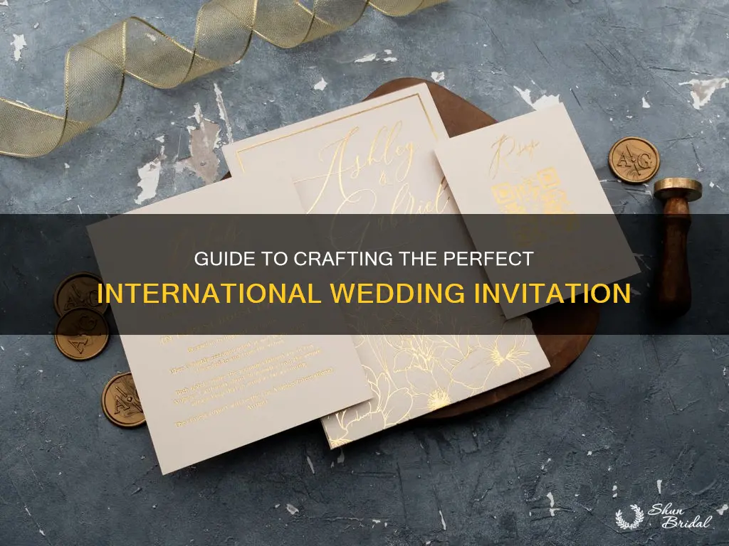 how to address an international wedding invitatio