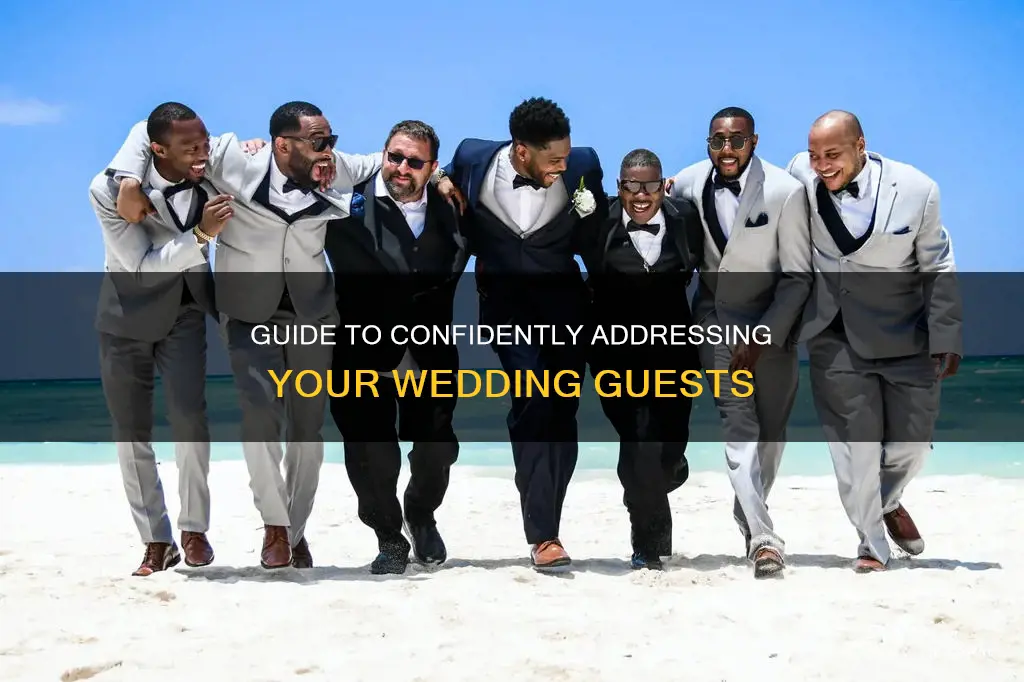 how to address audience of wedding