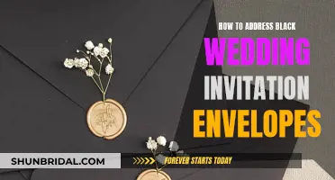 Black Wedding Envelopes: Addressing Etiquette for Invites