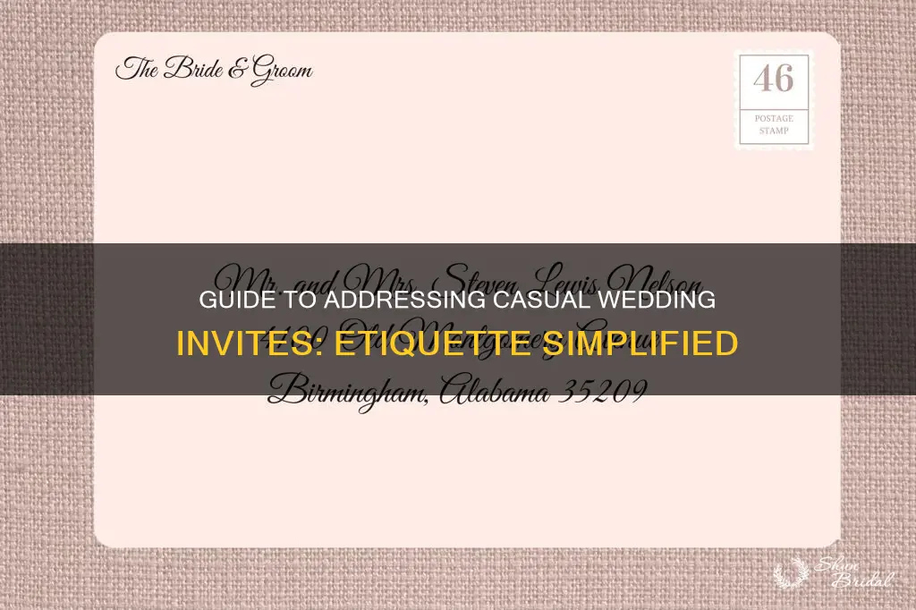 how to address casual wedding invitations