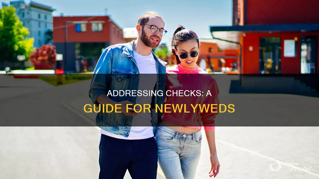 how to address check for wedded couple