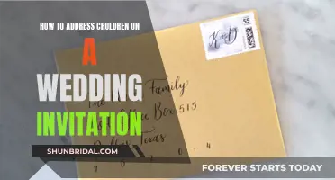 Addressing Children on Wedding Invites: A Guide for Couples