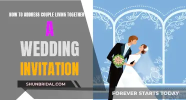 Wedding Invitation Etiquette for Couples Living Together