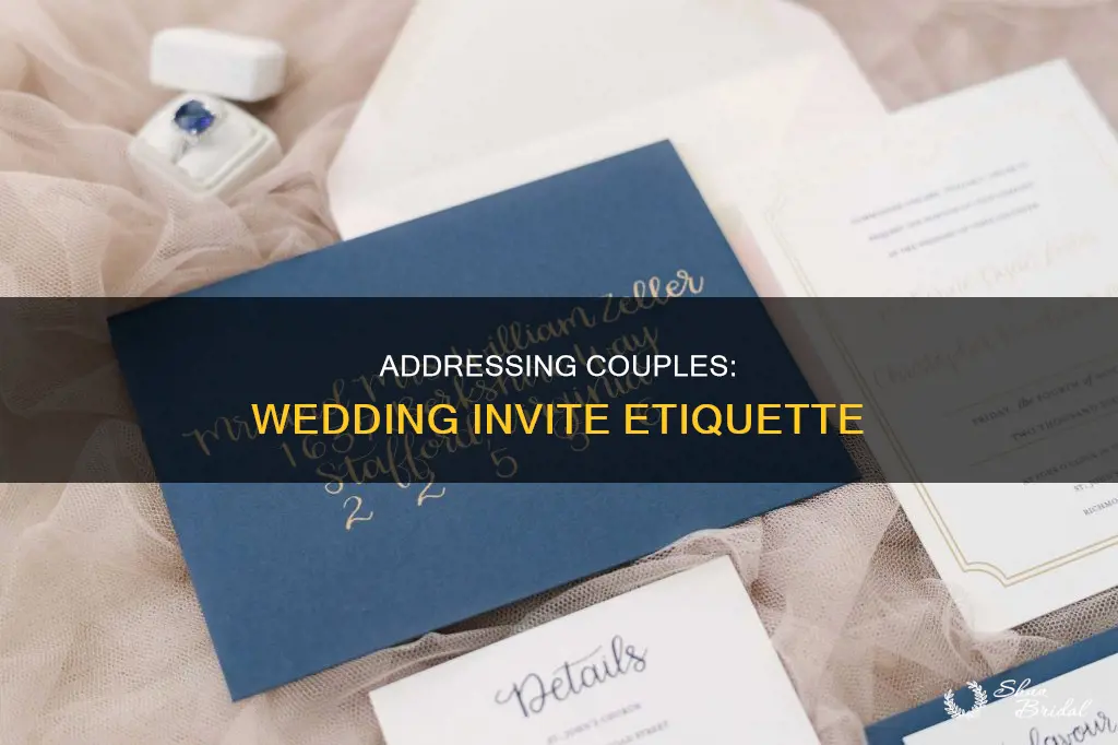 how to address couples on wedding invtes