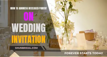 Honoring Deceased Parents: Wedding Invitation Etiquette