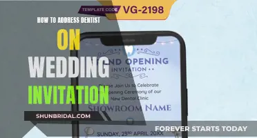 Addressing a Wedding Invitation to Your Dentist: The Right Way