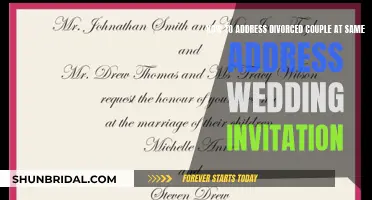 Addressing Wedding Invites: Divorced Couples, Same Address