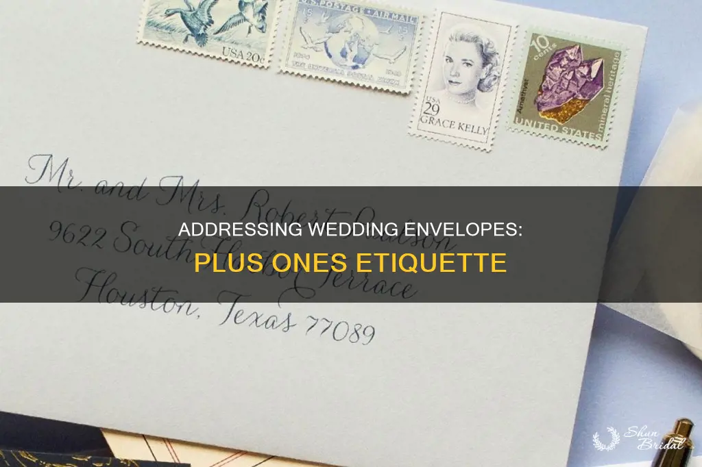 how to address envelope for wedding with a plus one